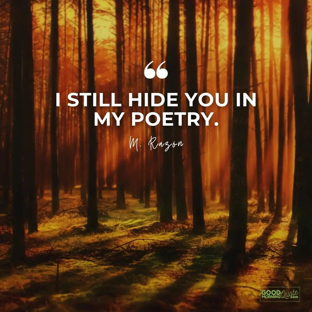 I still hide you in my poetry missing someone love quote