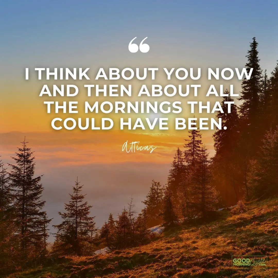 I think about you now and then