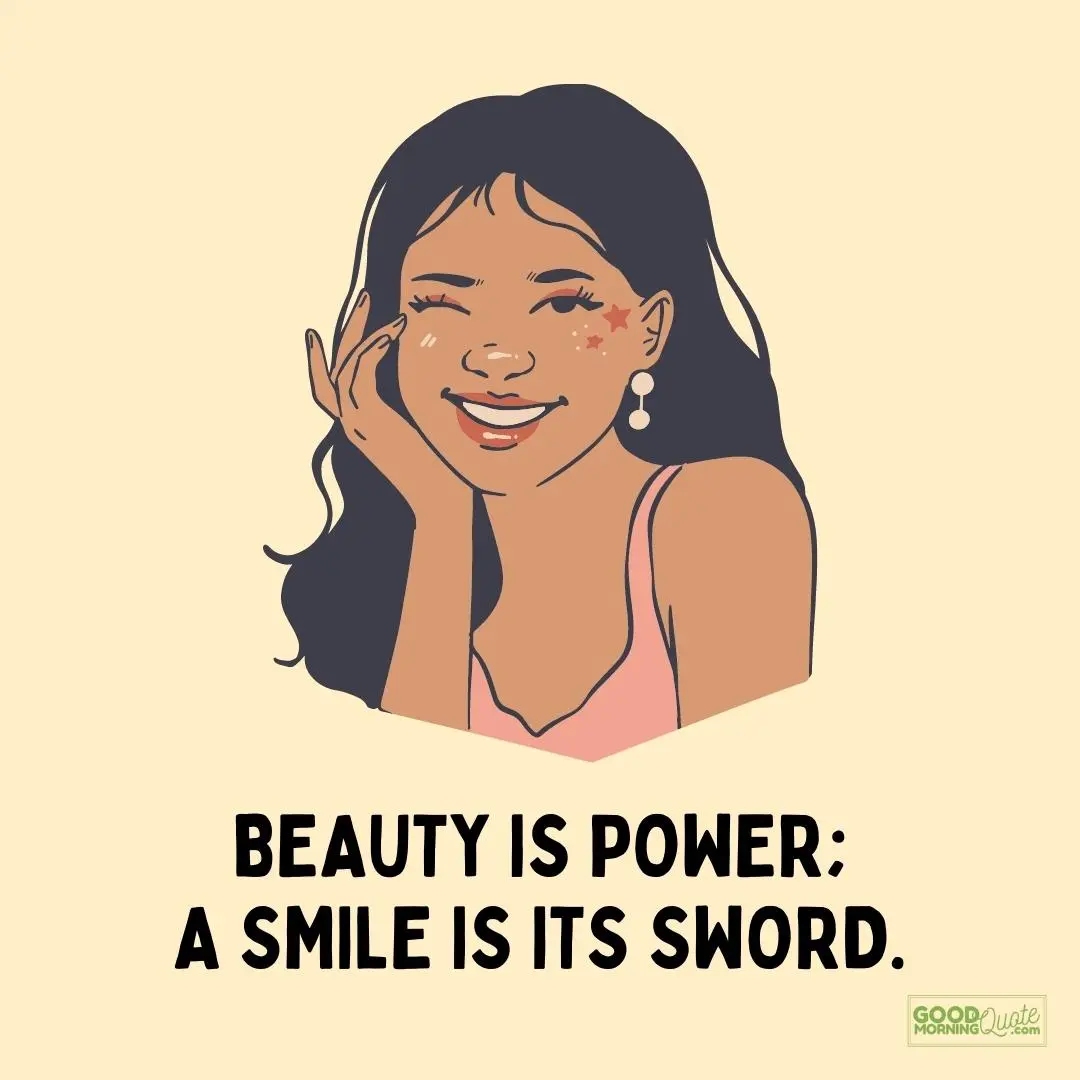 beauty is power interesting girl quote
