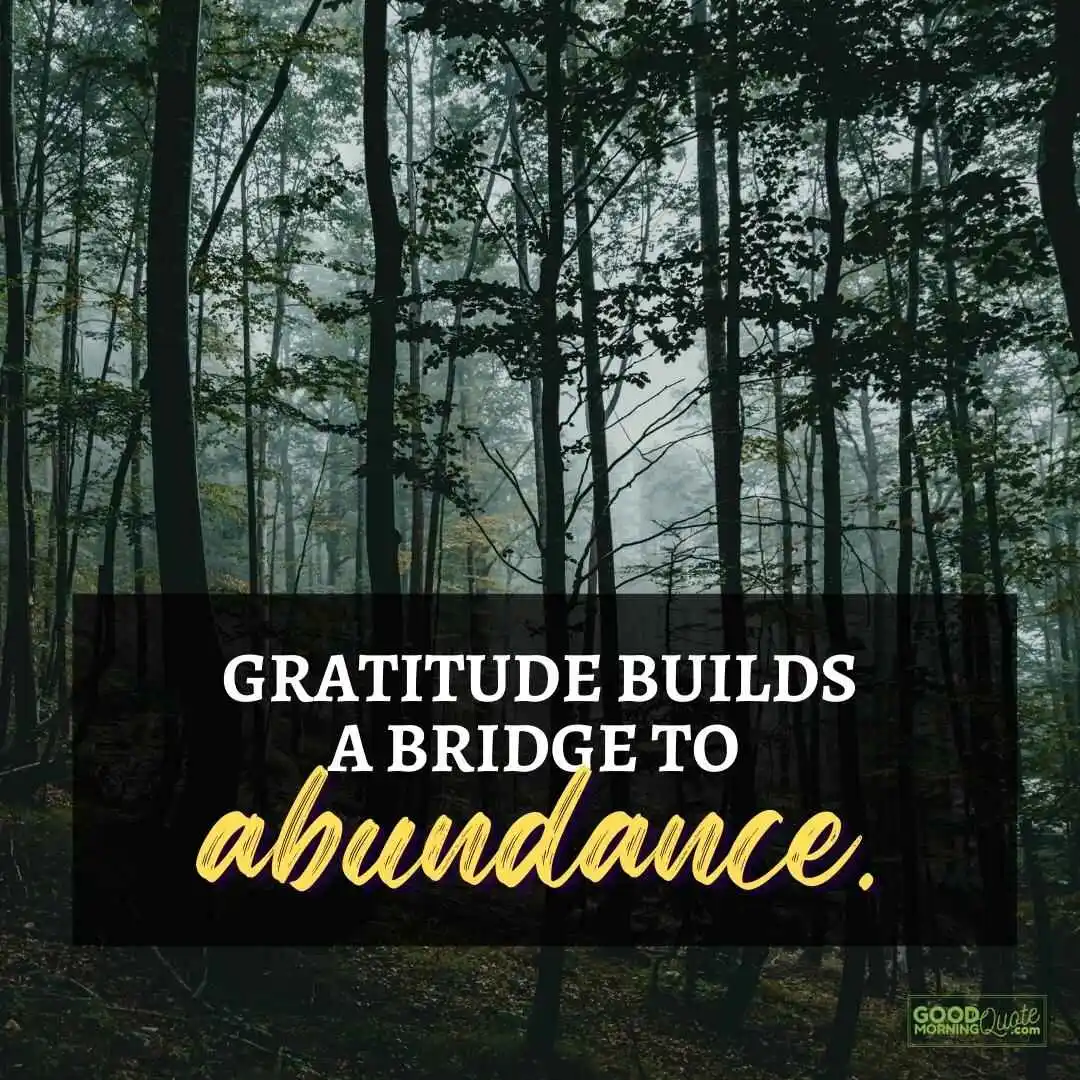 builds a bridge to abundance happy positive quote