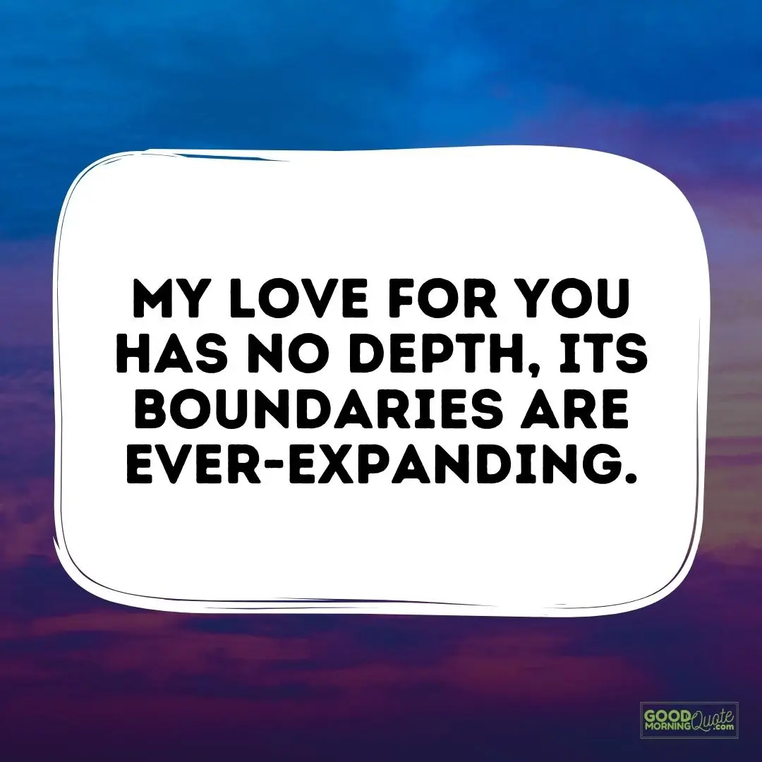 my love for you has no depth love quote for him