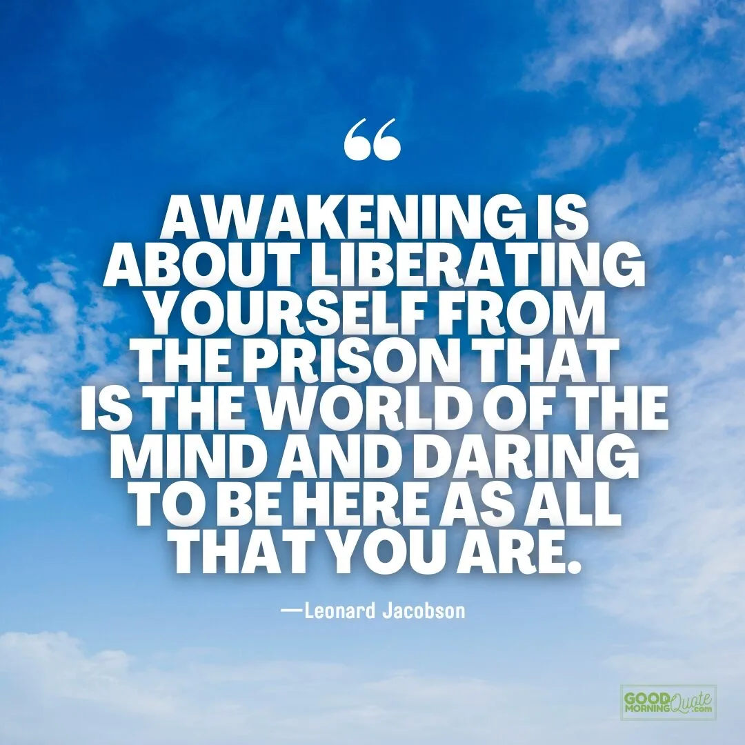 awakening is about liberating yourself - Spiritual Healing Quote