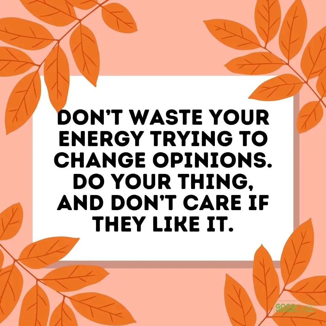 don't waste your energy trying to change options self care quote