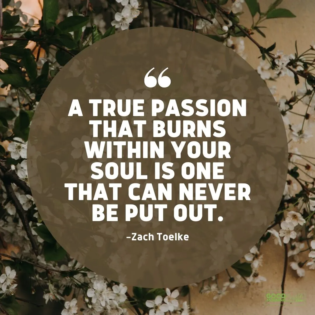 one that can never be put out - passion quote