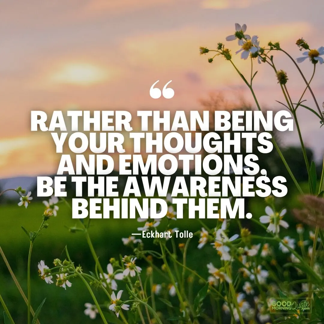 rather than being your thoughts and emotions - Spiritual Healing Quote