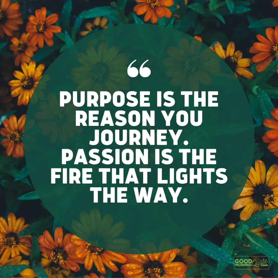 the fire that lights the way - passion quote