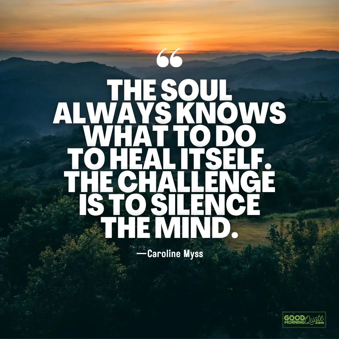 the soul always knows what to do - Spiritual Healing Quote