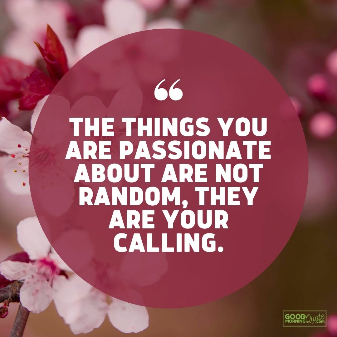 they are your calling - passion quote