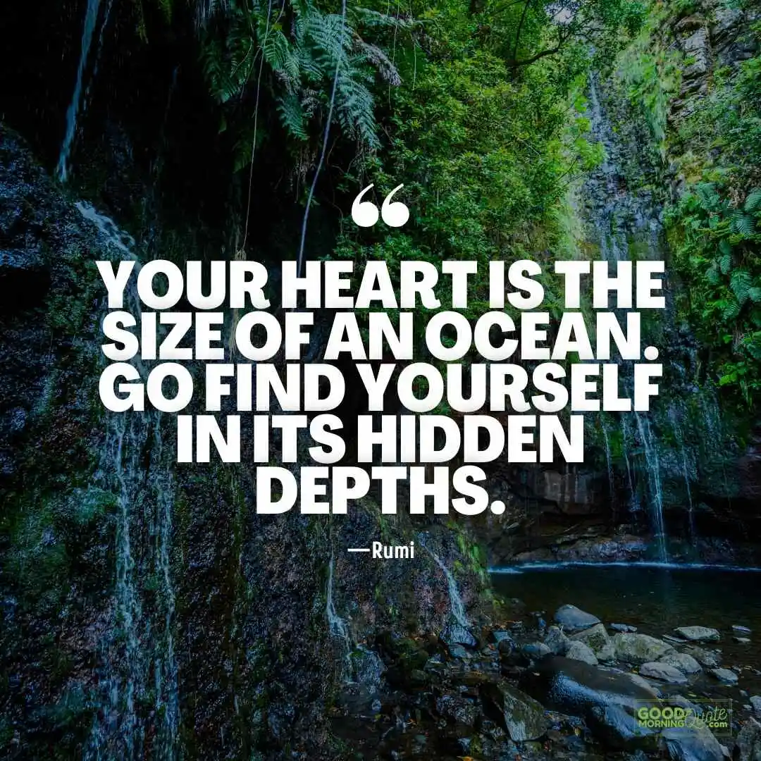 your heart is the size of an ocean - Spiritual Healing Quote