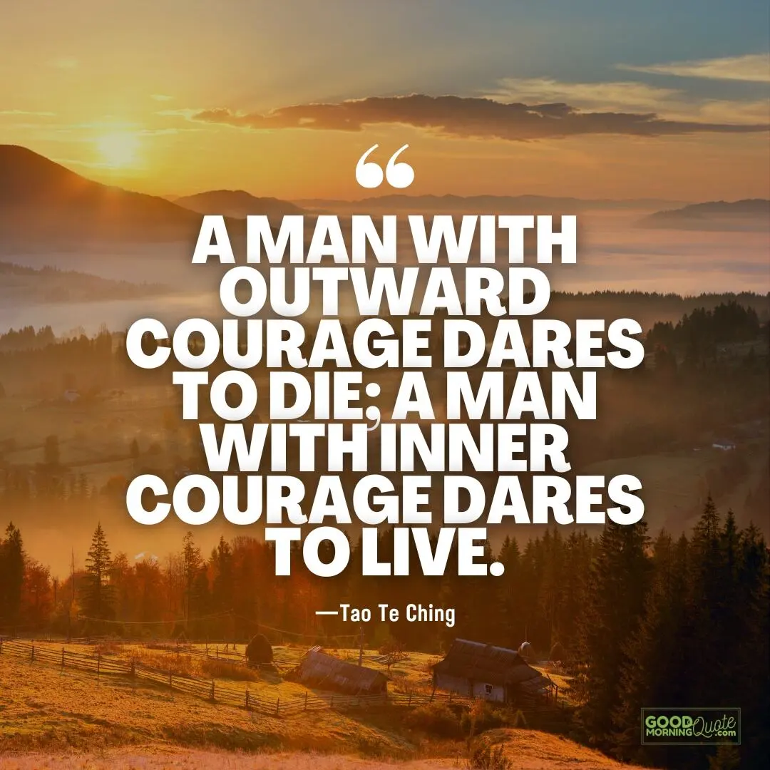 a man with outward courage dares to die quote