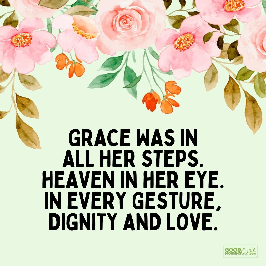 grace was in all her steps quote
