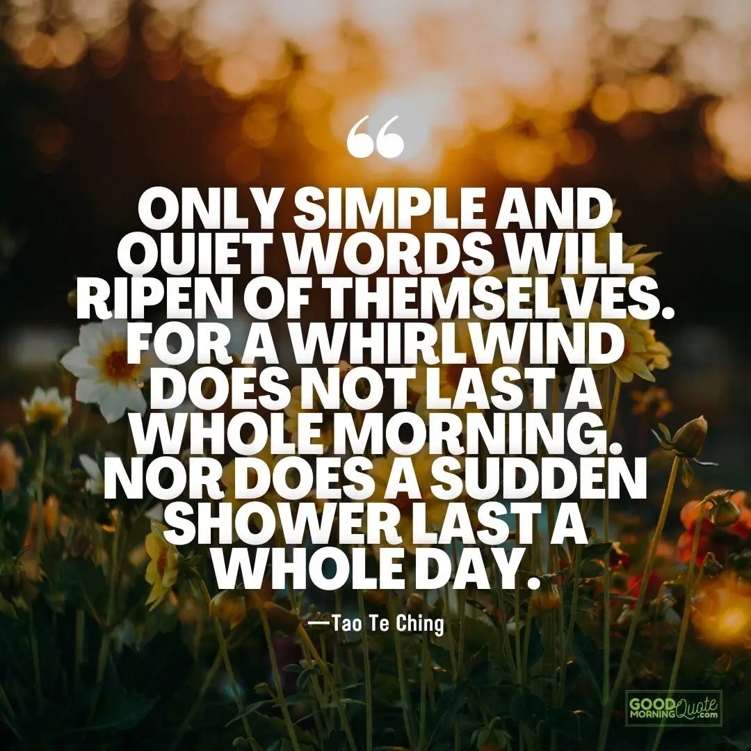 only simple and quiet words will ripen of themselves quote