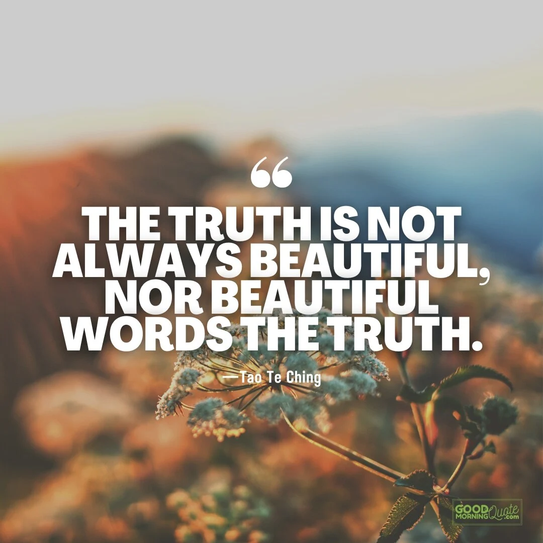 the truth is not always beautiful quote