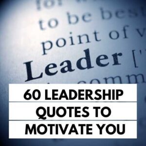 An open book that shows "Leadership quotes to motivate you"